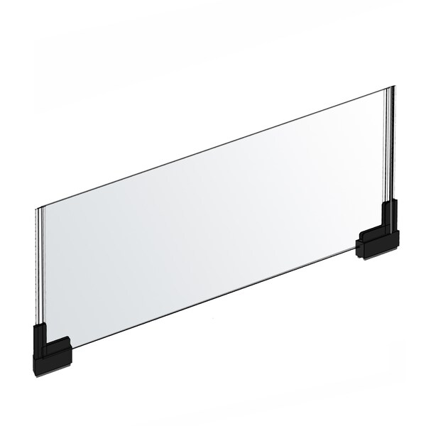 Two-Sided Large Acrylic Sign Holder W/ Magnetic Boots 22" X 8.5", PK2